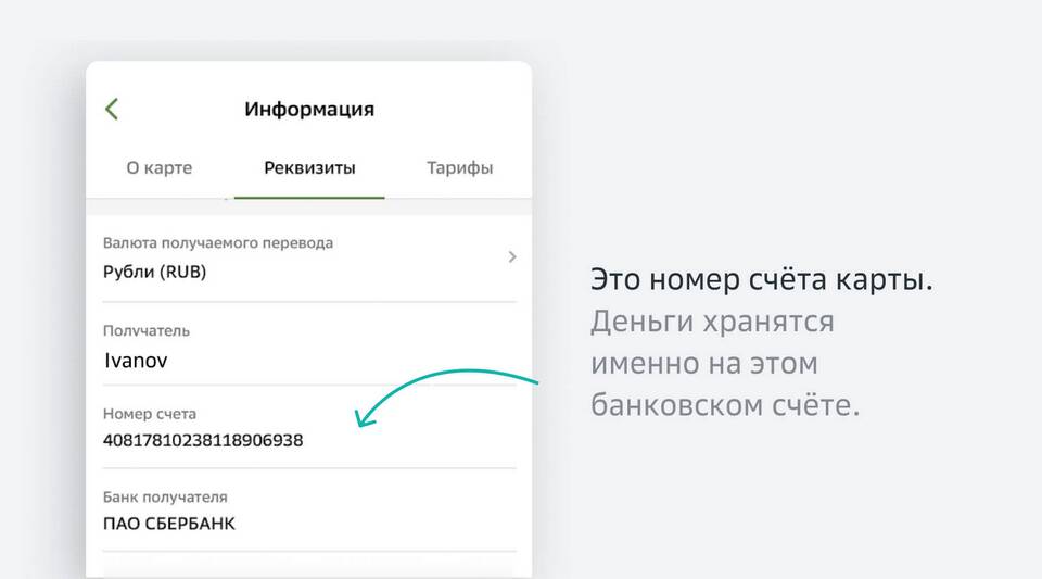 Как узнать реквизиты счета в Сбербанк Онлайн