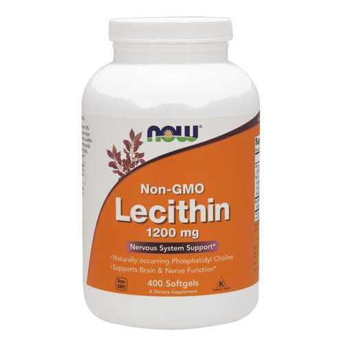 Для нервной системы NOW Lecithin 1200 мг 400 капсул в Аптека от склада