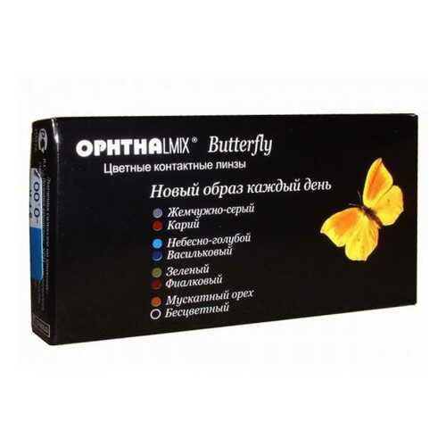 Контактные линзы Офтальмикс Butterfly 1-тоновые 2 линзы R 8,6 -4,00 Орех в Аптека от склада