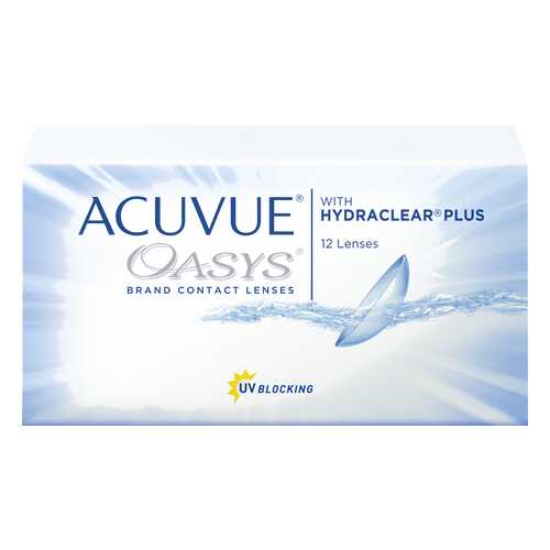 Контактные линзы Acuvue Oasys with Hydraclear Plus 12 линз R 8,4 -0,75 в Аптека от склада