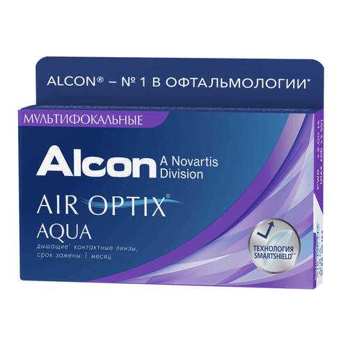 Контактные линзы Air Optix Aqua Multifocal 3 линзы high -1,25 в Аптека от склада