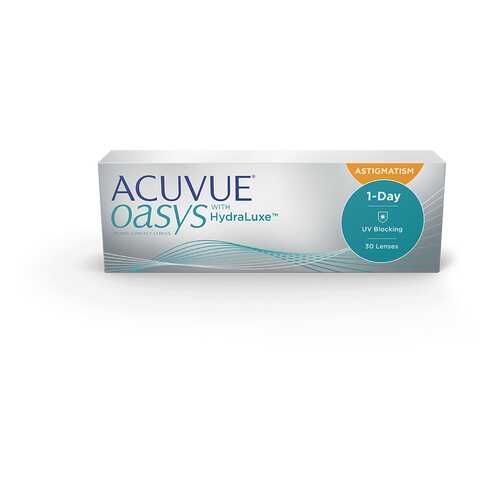 Контактные линзы Acuvue Oasys 1-Day with HydraLuxe for Astigmatism 30 линз -0,50/-1,25/180 в Аптека от склада