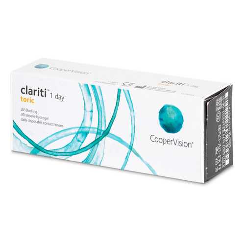 Контактные линзы Clariti 1 day toric 30 линз R 8,6 -1,00/-0,75/20 в Аптека от склада