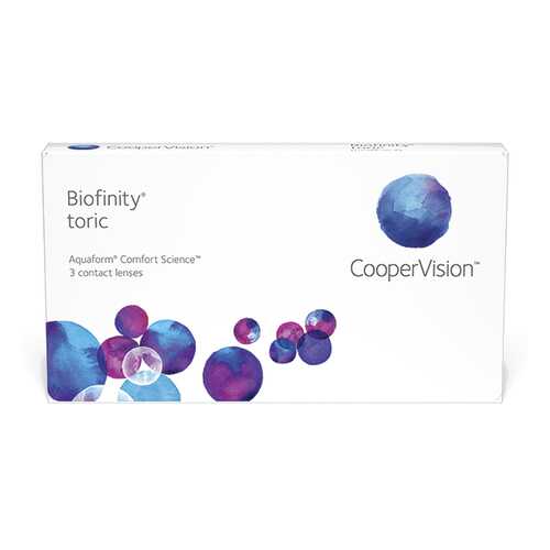 Линзы контактные CooperVision Biofinity Toric 3 шт. -0/0,75/70 в Аптека от склада