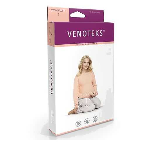 Колготки для беременных VENOTEKS COMFORT с микрофиброй 1 класс 1С402, бежевый, р.L в Аптека от склада