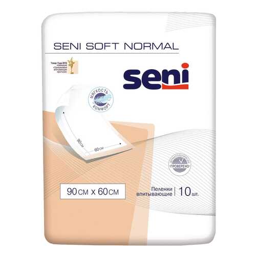 Пеленки впитывающие Seni Soft Normal 90 х 60 см 10 шт. в Аптека от склада