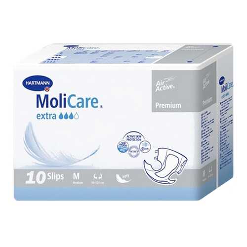 Подгузники для взрослых HARTMANN MoliCare Premium extra soft Воздухопроницаемые 10 шт, M/6 в Аптека от склада