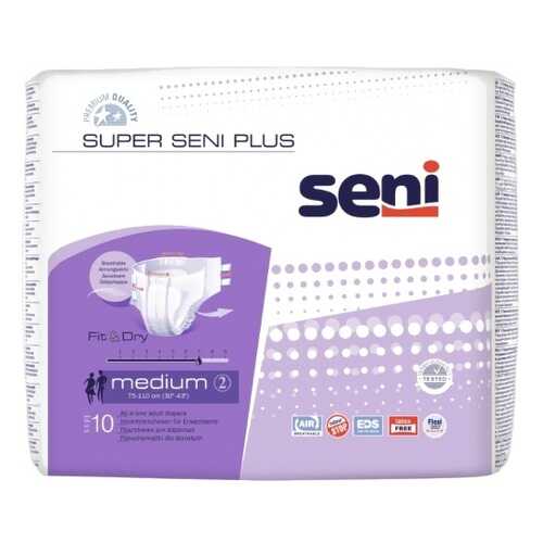 Подгузники для взрослых SENI Super Seni Plus Medium, 10 шт (ME10-A02) в Аптека от склада