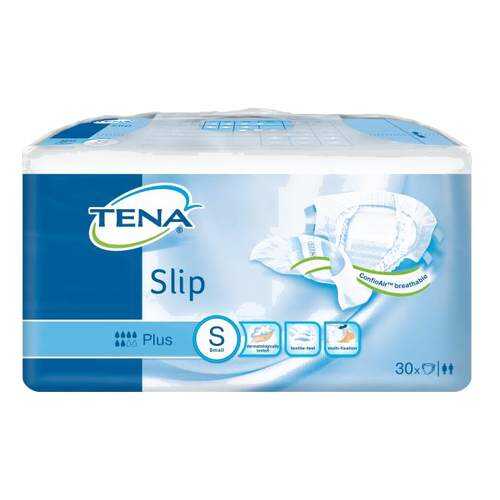 Подгузники для взрослых TENA Slip Plus S дышащие 30 шт. в Аптека от склада