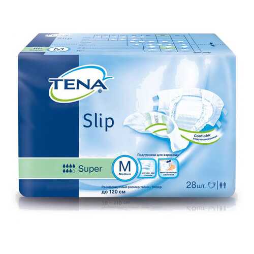 Подгузники для взрослых Tena Slip Super M дышащие 28 шт. в Аптека от склада