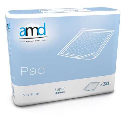 Впитывающие пеленки AMD PAD SUPER 60*90 №30 в Аптека от склада