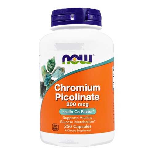 Хром NOW Chromium Picolinate 250 капс. без вкуса в Аптека от склада