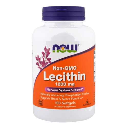 Лецитин NOW Lecithin 100 капс. натуральный в Аптека от склада