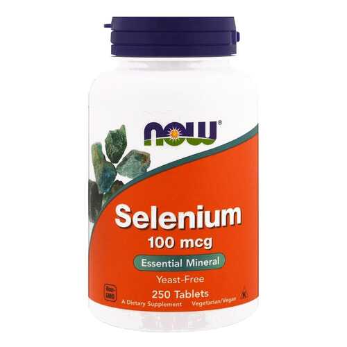 Селен NOW Selenium 250 табл. без вкуса в Аптека от склада